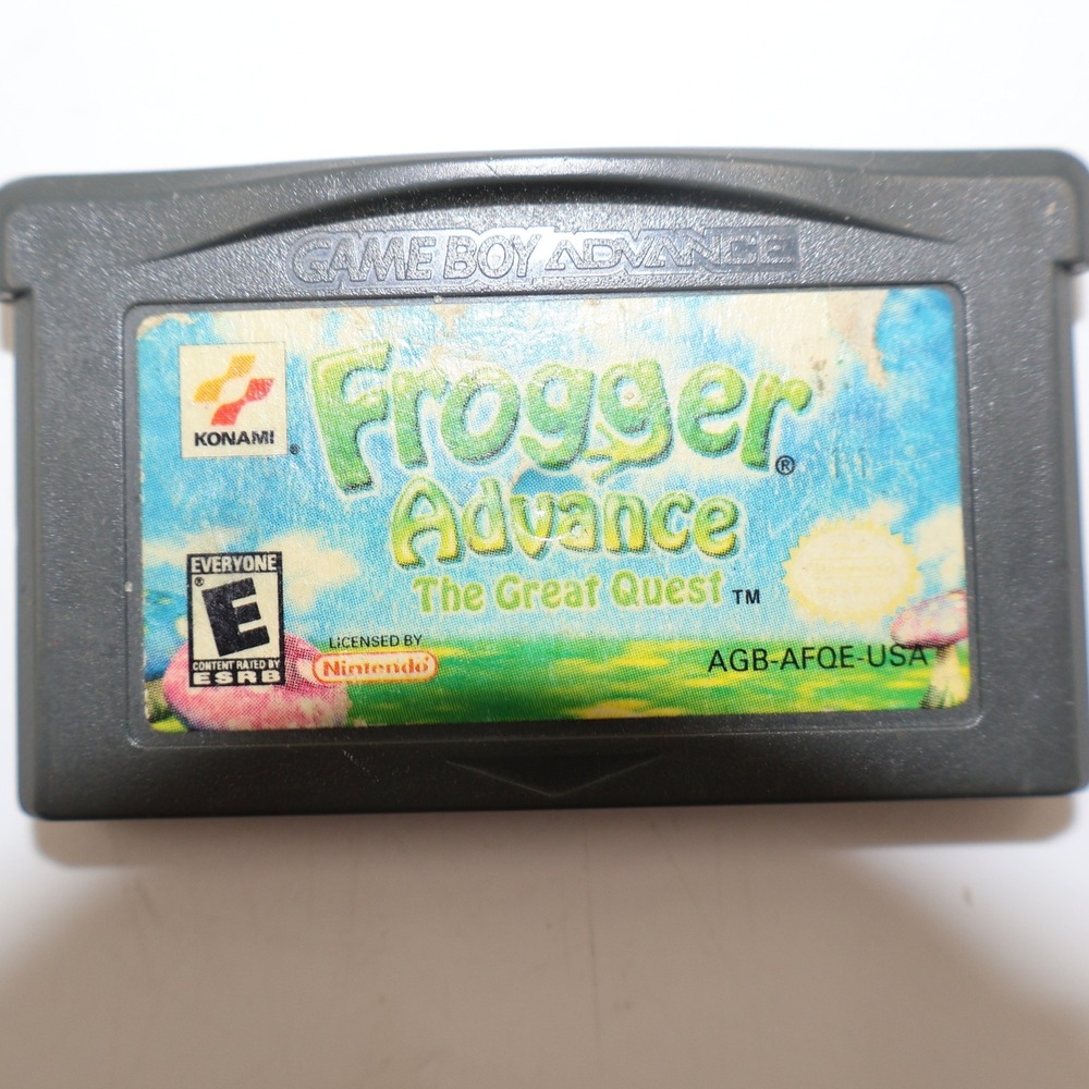 Konami Frogger Advance The Great Quest GBA Game Gray AGB-AFQE-USA Platformer